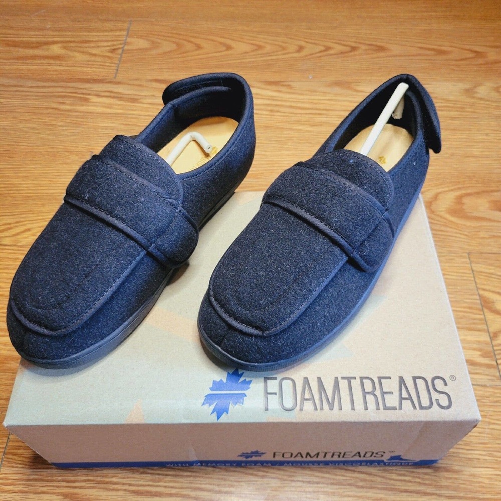 FOAMTREADS MEN'S PHYSICIAN M2 SLIPPERS SIZE 7 BLACK